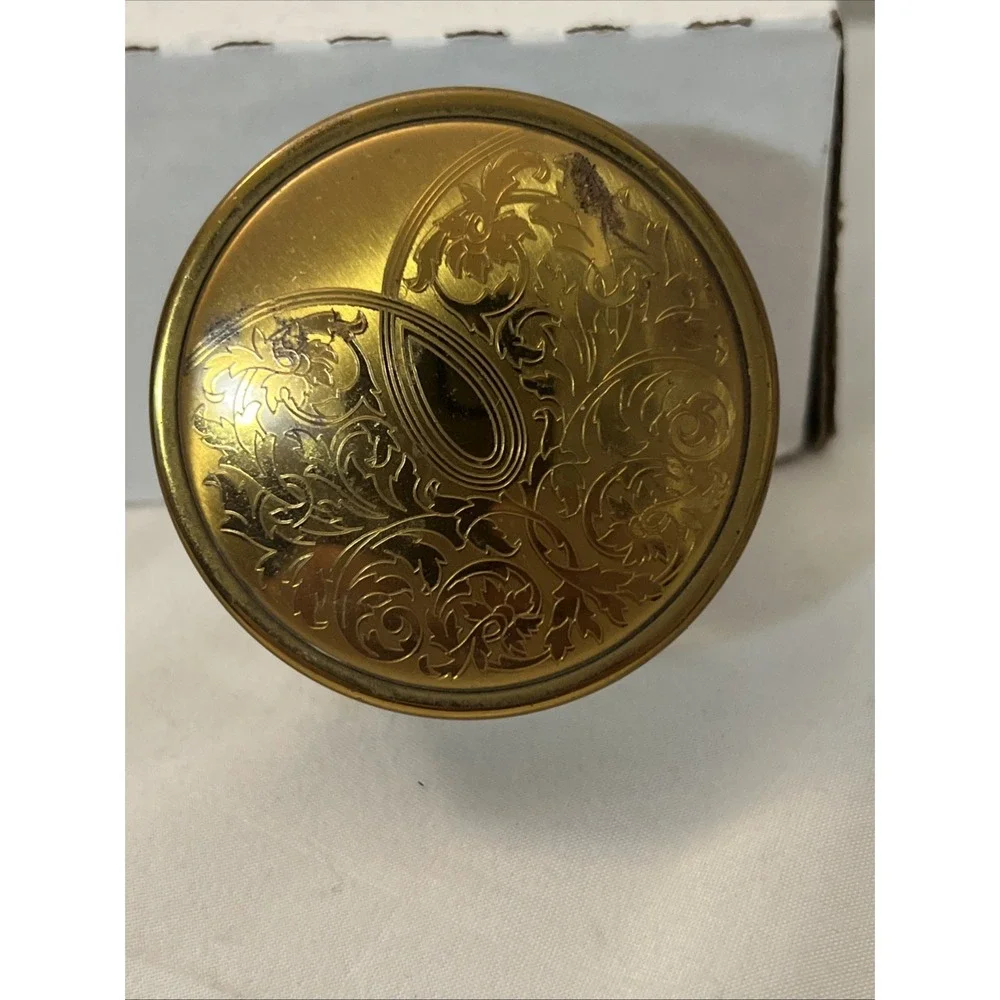 Antique Art Nouveau Cold Cream Trinket Vanity Powder Jar USA‎ Decorative Floral
